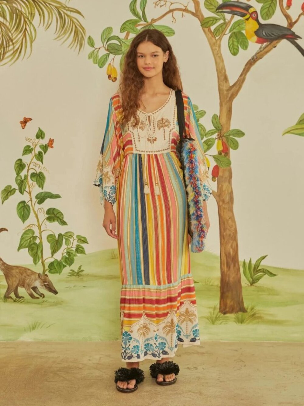 RARE NWT FARM RIO DRESS WITH TAGS SIZE LARGE ( G IN TAG ) PK5769 8/0 JS